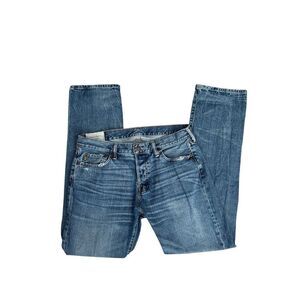 Y2K Abercrombie & Fitch Vintage Straight Leg Denim Jeans Distressed Men’s 34X34